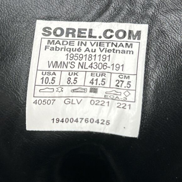 Sorel Brex Lace-Up Leather Lug Sole Boots In White Size 10.5 STORE MODEL - Picture 2 of 16